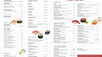 Tokyo Garden Japanese menu