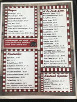 Kellys Kitchen menu