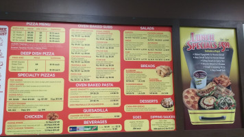 Hungry Howie's Pizza Subs menu