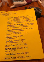 Blind Tiger Brewery menu