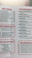 Wing Sing menu