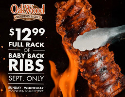 Oakwood Smokehouse Grill food