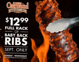 Oakwood Smokehouse Grill food