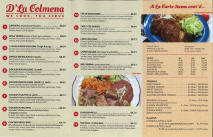 D'la Colmena Market Catering menu