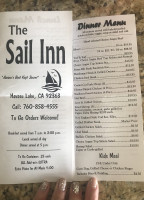 Sail Inn menu