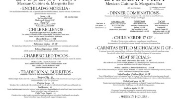 La Buena Vida Mexican menu