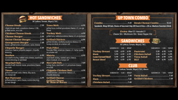 Uptown Cafe menu