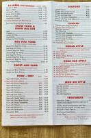 Iyitho Chinese menu