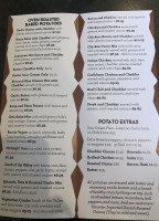 Potato Valley Café menu