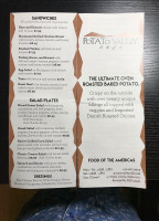 Potato Valley Café menu