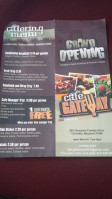 Cafe Gateway menu