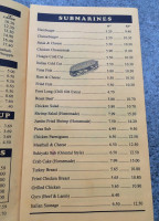 Sk Pizza Subs menu