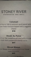 Stoney River Steakhouse And Grill menu