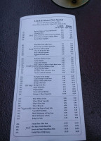 The Mandarin menu