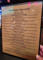 Parkway And Grill menu