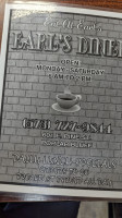 Earl's Diner menu