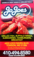 Jojoes Deli menu