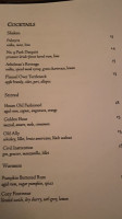 No.9 Park menu