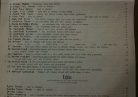 Iron Cactus menu