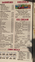 Big-Top Drive In menu