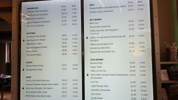 Clover Food Lab menu