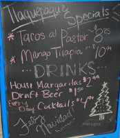 Tlaquepaque menu