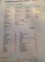 Mr T's Dairy menu