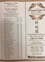 Pearl Cafe Ii menu