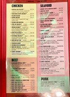 Kowloon menu