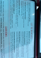 Cambridge Common menu