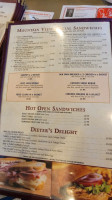 Mountain View Diner menu