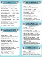 Millvale Diner menu