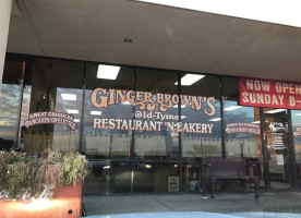 Ginger Brown's Old Tyme Bakery outside