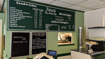 Zeros Sandwich Shop inside