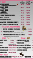 Wild Bunch Sub Shop menu