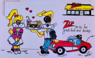 Zip's Drive-in inside