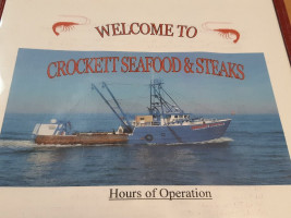 Crockett Seafood Steaks food