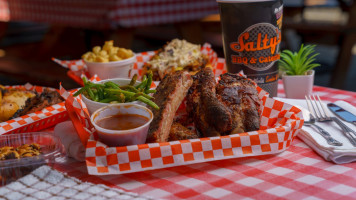 Salty's Bbq food