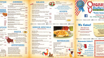 Granny Shaffer's menu