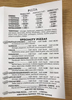 Mario's Pizza menu