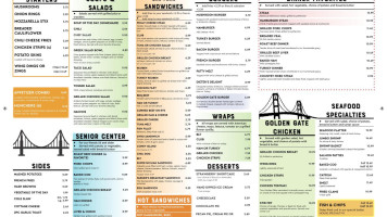 Golden Gate menu