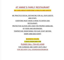 Annie's Family Bakery food