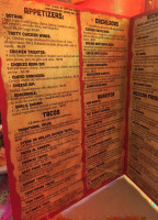 Carlos' Mexican menu