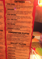 Carlos' Mexican menu