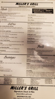 Miller's Grill Inc menu