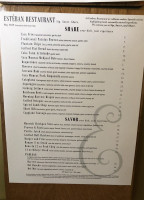 Estéban Local's Favorite Open For Weekend Brunch Dinner Now Patio Dining! menu