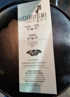 Butterfly Cafe menu