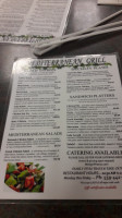 Mediterranean Grill Cafe menu