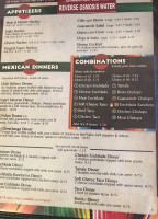 Mi Familia Méxican menu