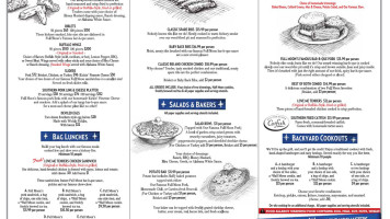 Full Moon -b-que menu